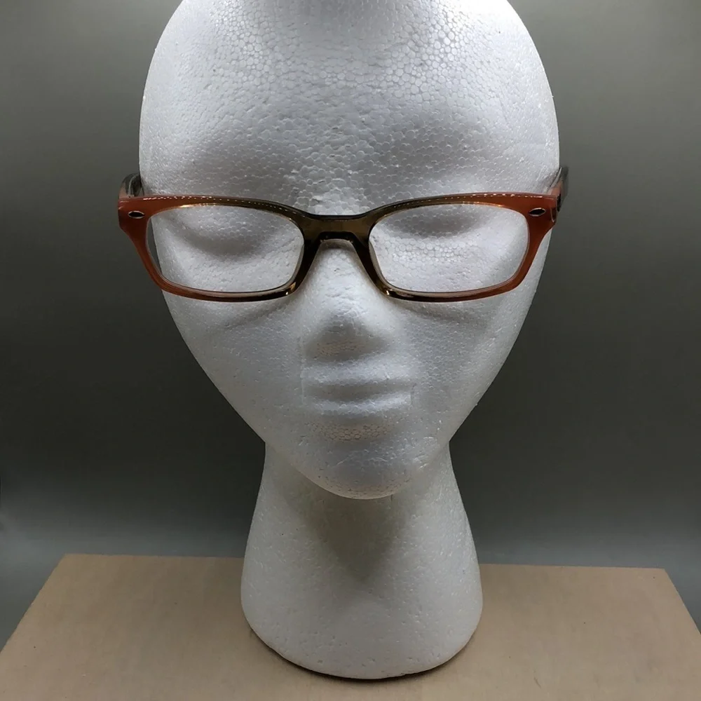 Ray-Ban  RB5150-5487 Women Brown Orange Peachy Rectangle Glasses FRAMES ONLY